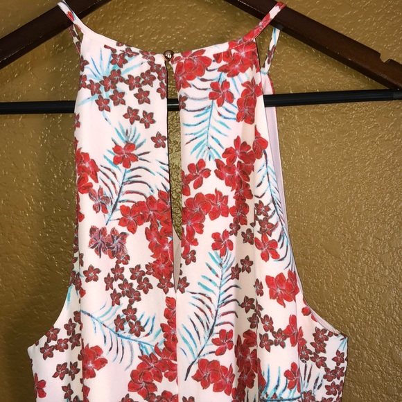 Candies Pink & Red Floral Tunic Dress- Medium - Picture 5 of 8